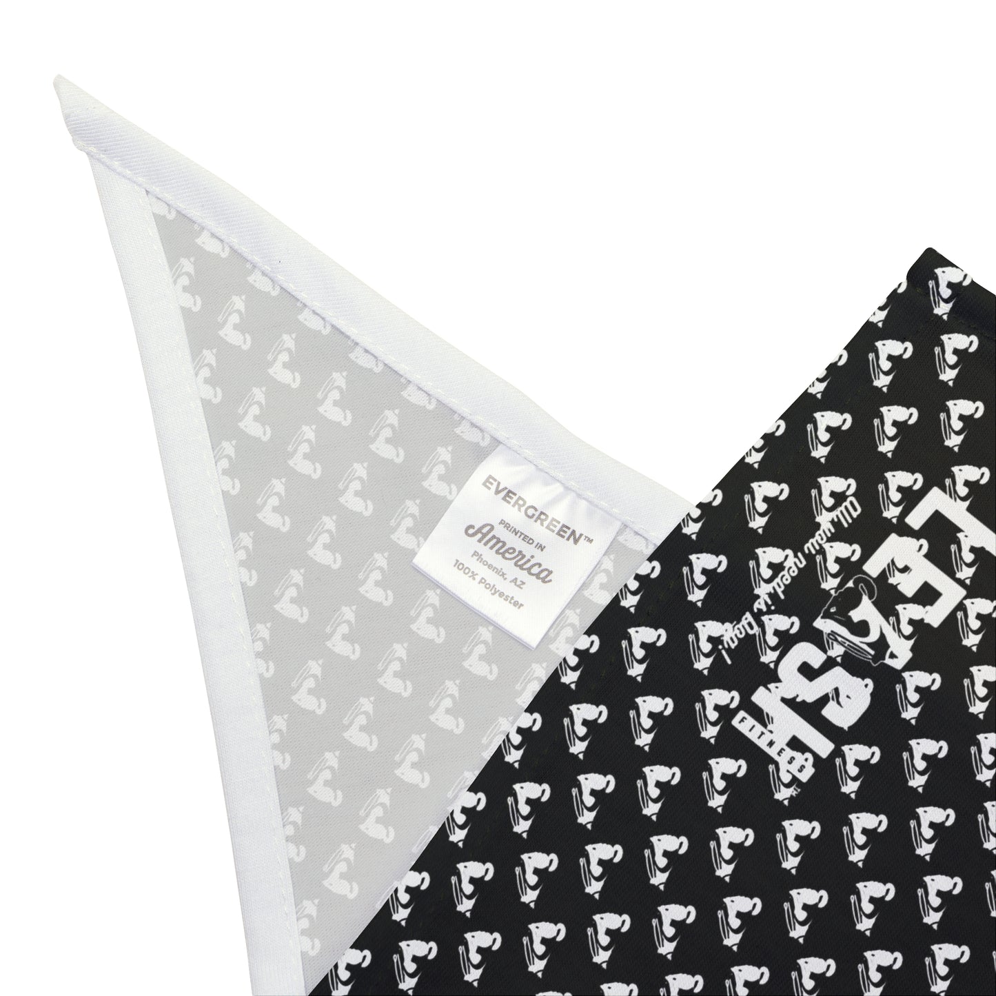 WHITE LOGO~  Pet Bandana ~ NOIR