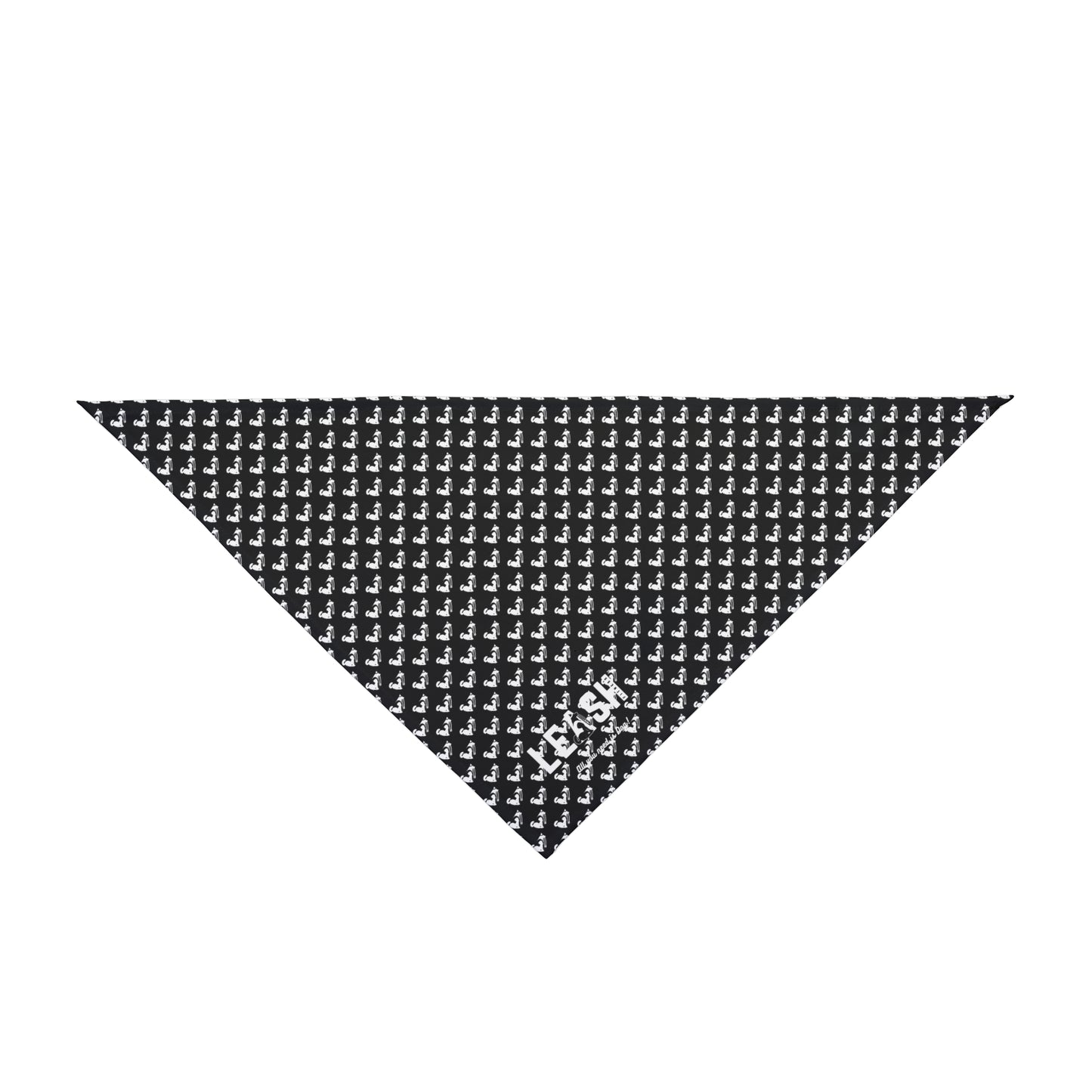 WHITE LOGO~  Pet Bandana ~ NOIR