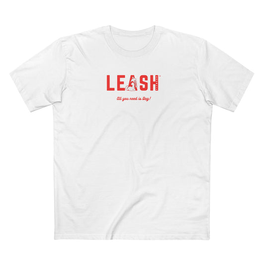 FRONT LOGO-RED~ WHITE ~   Staple Tee