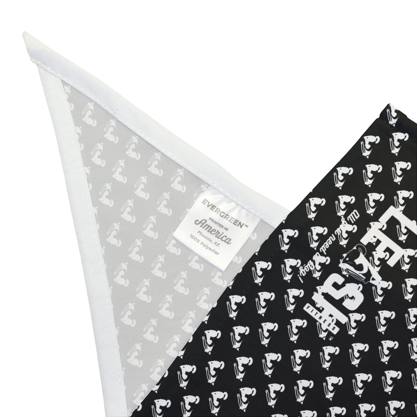 WHITE LOGO~  Pet Bandana ~ NOIR