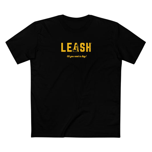 FRONT LOGO-YELLOW ~ BLACK ~   Staple Tee